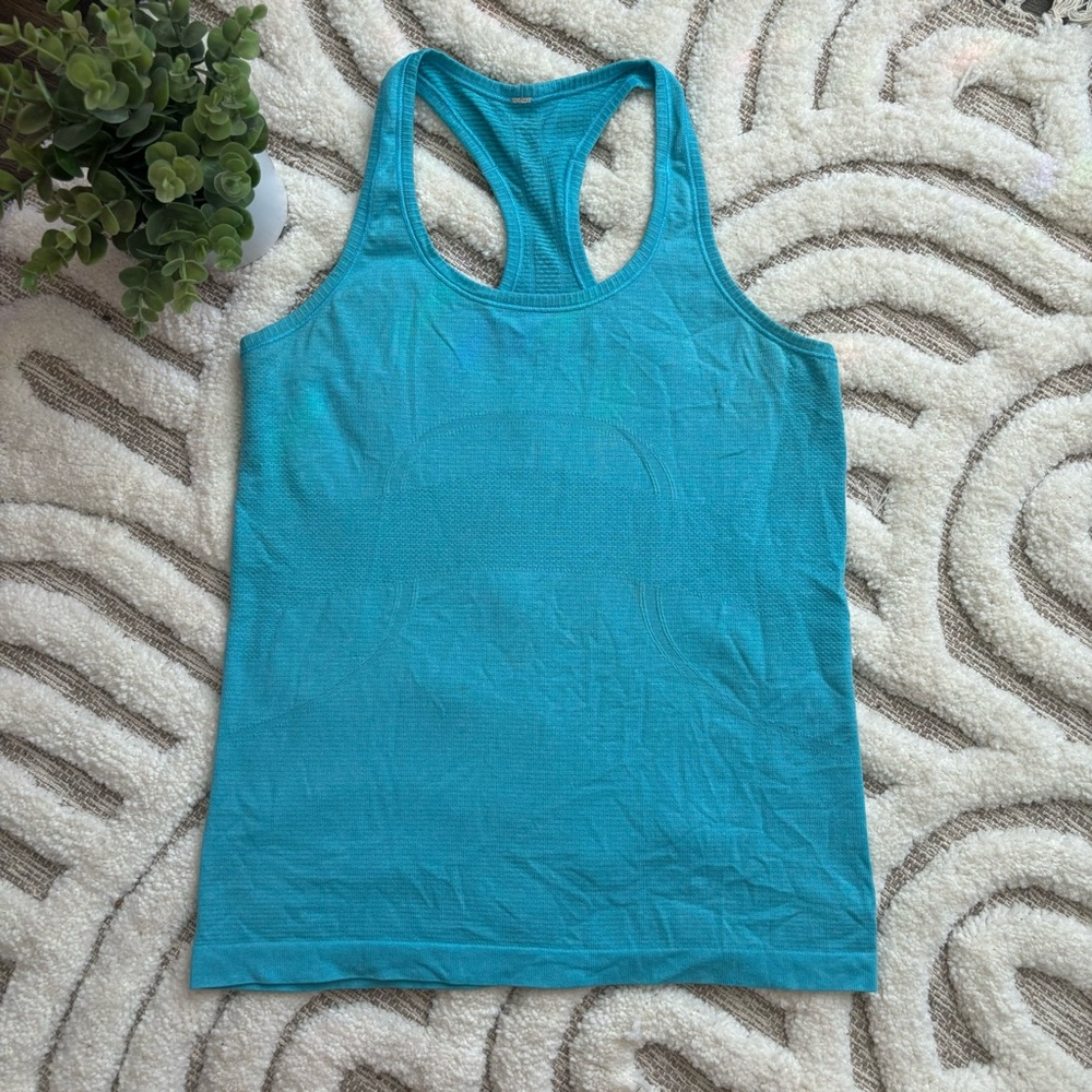 Lululemon Blue Swiftly Tech Racerback Tank Top Womens Size 10